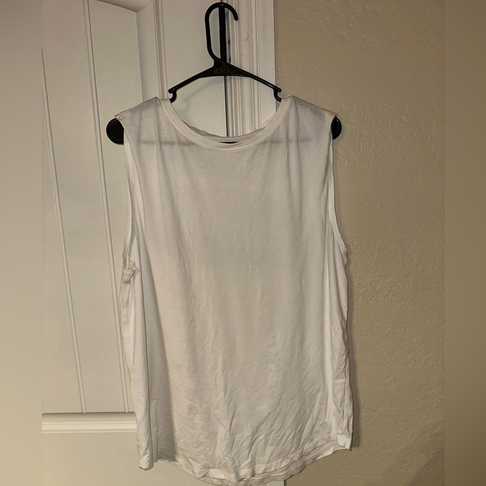 Lululemon White Tank Top XXL